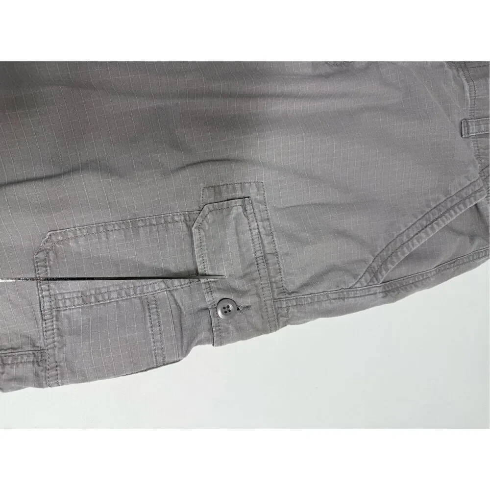 Wearfirst Men's Stretch Caution Ripstop Free Band Cargo Shorts Sz 36 See Notes